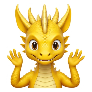Draw a dragon that has his hands over his head (confused?) like psyduck and a head tilted sticker