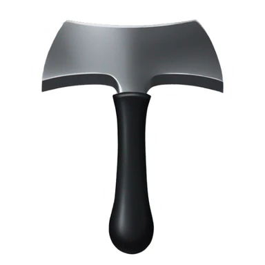 Black cartoon anvil sticker