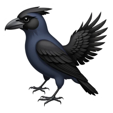 Valkyrie crow sticker