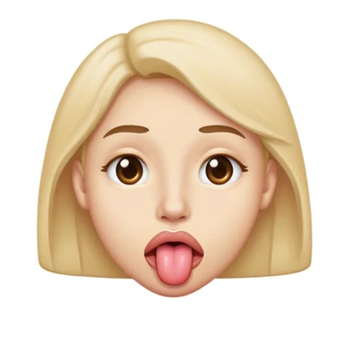 Emoji with tongue to the side and eye rolling  sticker