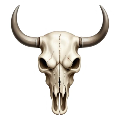 bull skull sticker