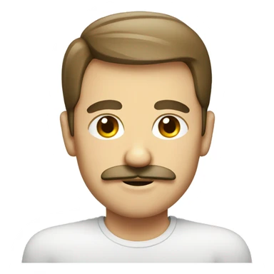 German guy with a square mustache sticker