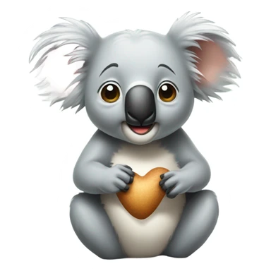 Koala blowing a kiss sticker