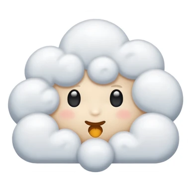 Nube pensando sticker