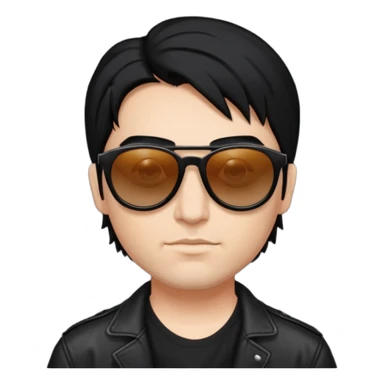 Bret Epic Mazur from Crazy Town with black hair sticker