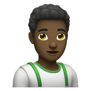 Chat noire aux yeux vert sticker