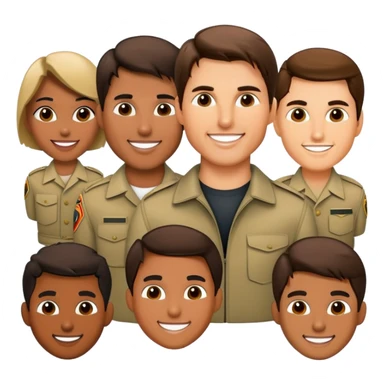 tom kruz and other actors  sticker