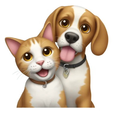 cat dog sticker