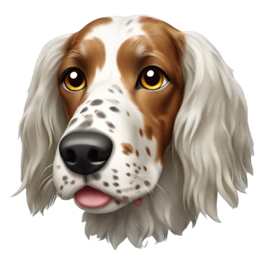 english setter dog sticker