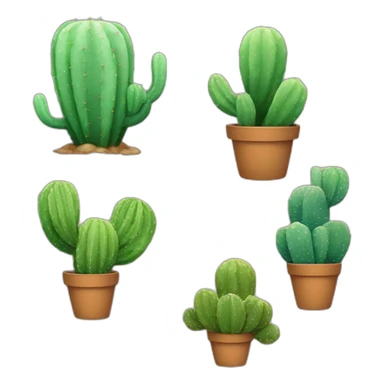 Poulpe bisous cactus sticker
