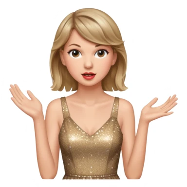 Taylor swift singing sticker