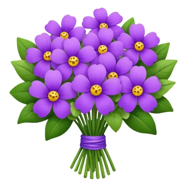 Flowers violet bouquet sticker