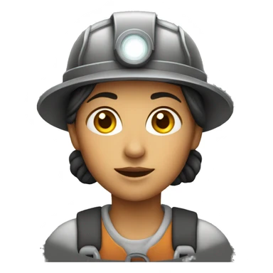 woman miner sticker