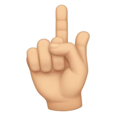 Thumb touches middl finger to make a click sound sticker