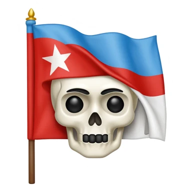 Je veux créer un emoji à partir du crâne du drapeau de makhno sticker