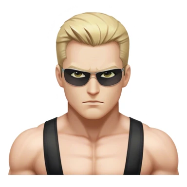 albert wesker shirtless sticker