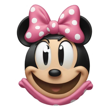 Minnie Mouse with peace sign  sticker