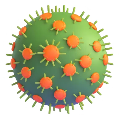 virus cell microorganism sticker