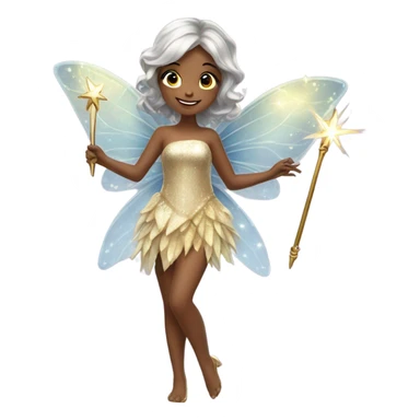 A beautiful fairy with a wand sticker