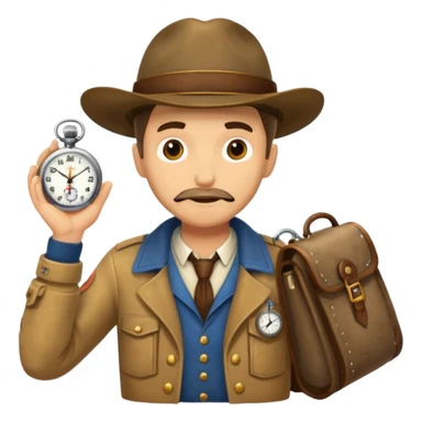 Explorer with pocket watch sticker