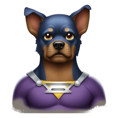 dogman a super hero sticker