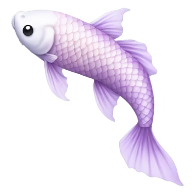 Pastel purple koi sticker