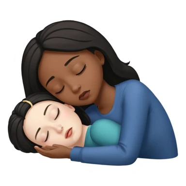 Fainting black girl sticker