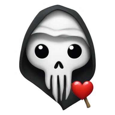 Reaper holding heart  sticker