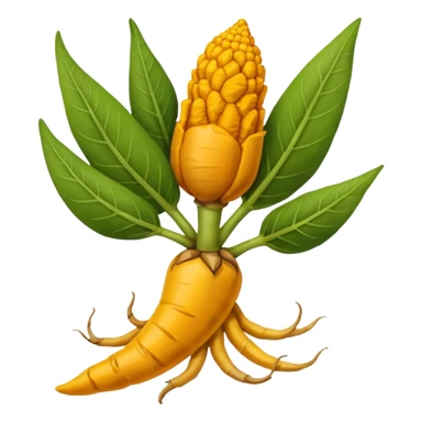 tumeric root sticker