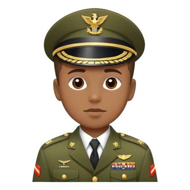 military boy in uniform sticker