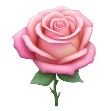 Light pink gradient rose sticker