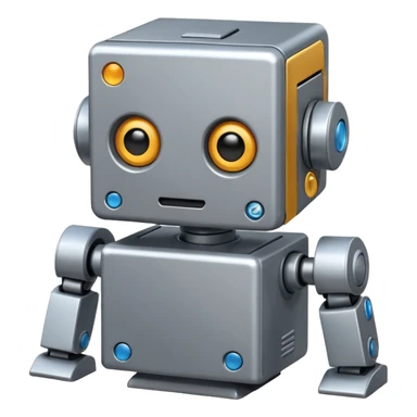 boxy robot sticker