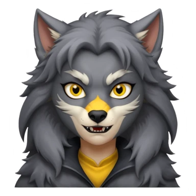 girl werewolf sticker
