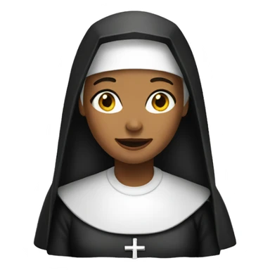 a nun sticker