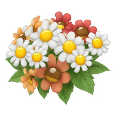 Good morning text with flowers sticker