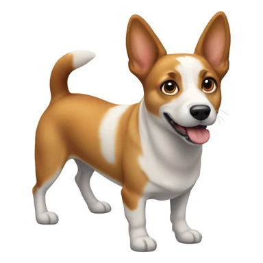 A corgi basenji mix dog  sticker