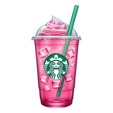 pink iced tea Starbucks drink sticker