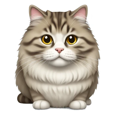 Very Chubby siberian cat sticker