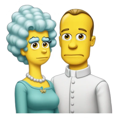 macron se bat avec homer simson sticker