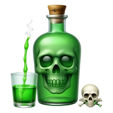 bottle of poison sticker