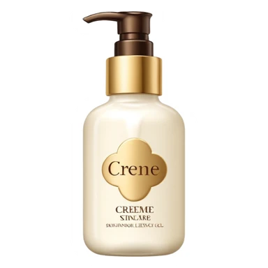 crème skincare avec ecriture sticker