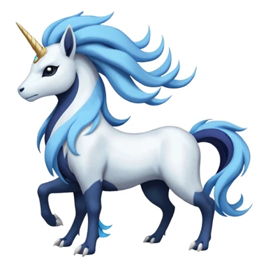 Suicune-Absol-Rapidash-Fakémon-hybrid-creature (full body)  sticker