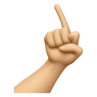 pointing finger forward sticker