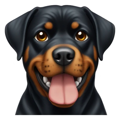 A smal Rottweiler dog sticker