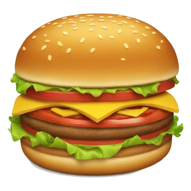 Burger sticker