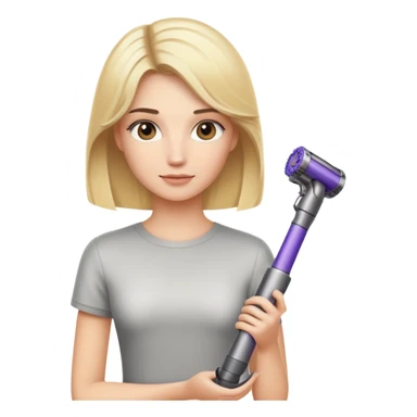 Blond with dyson sticker