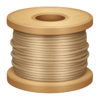 a spool with no thread, just wood sticker