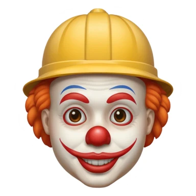 clown with helmet sticker