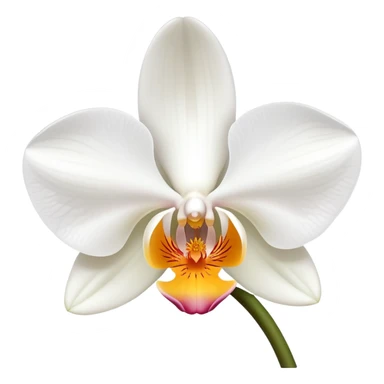 Beautiful phalaenopsis moth orchid flower with delicate petals and distinctive shape sticker