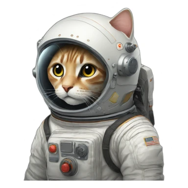 Taikonaut cat sticker